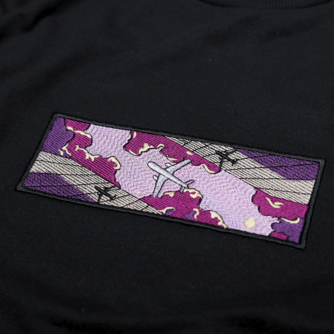 Airplane in Purple Skies Tee