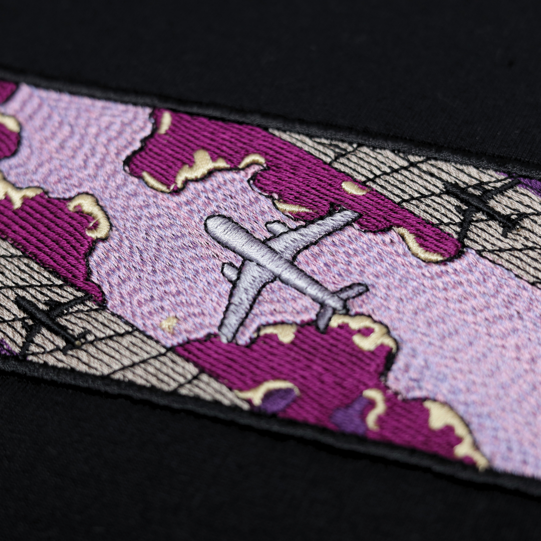 Airplane in Purple Skies Tee