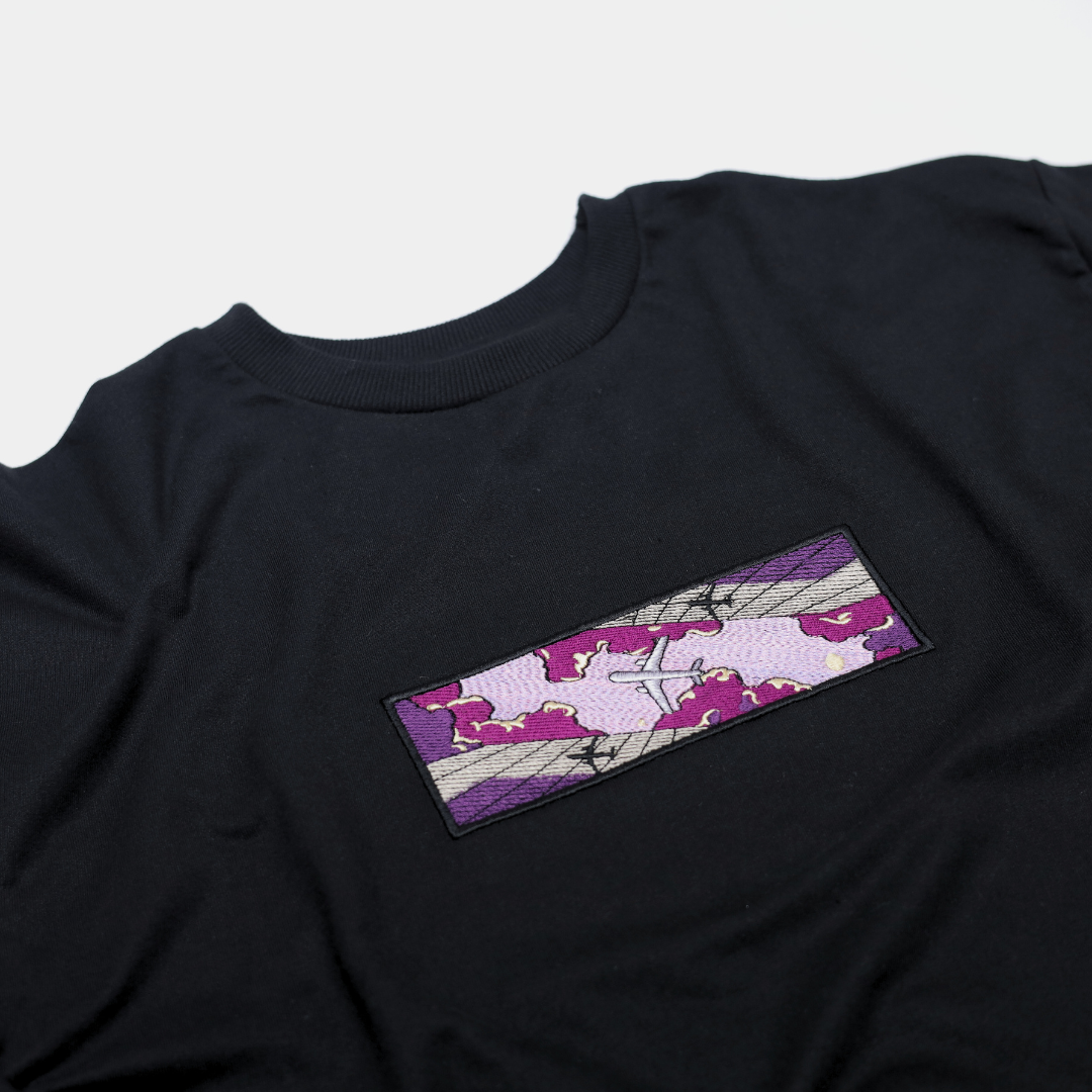 Airplane in Purple Skies Tee